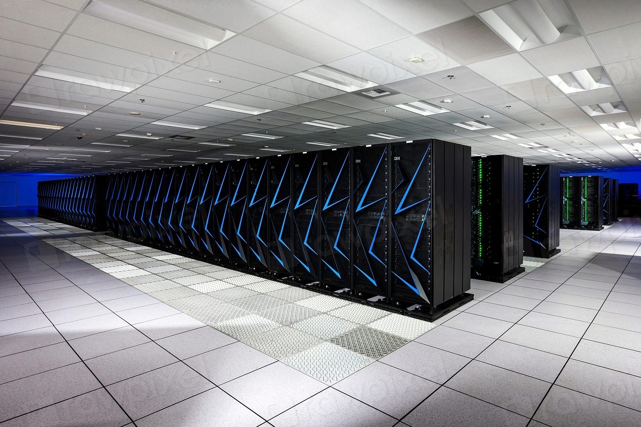 Pasillo de un centro de datos